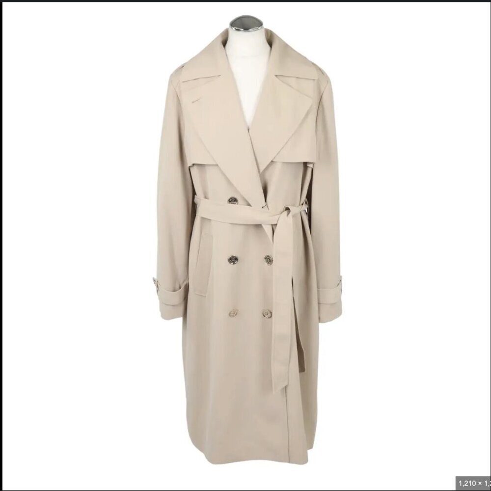 Michael Kors Trench Coat Begie Size M New With Tag!